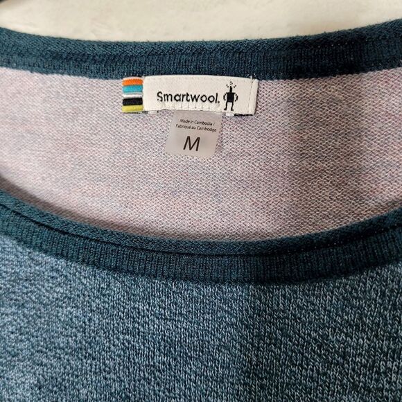 Smartwool Women's Blue Long Sleeve Top Size Medium - Picture 2 of 4
